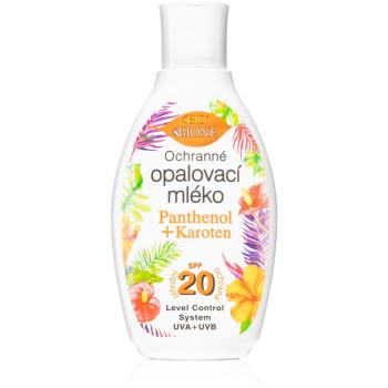 Bione Cosmetics Panthenol + Karoten loțiune de protecție solară SPF 20 150 ml