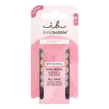 Invisibobble Elastic de păr Original Clear Black Metallic 8 buc