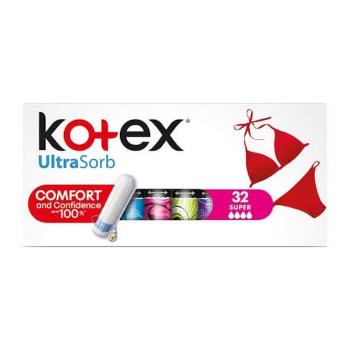 Kotex Tampoane Ultra Sorb Super (Tampons) 32 ks