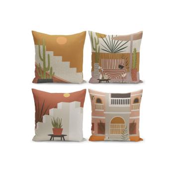 Set 4 fețe de pernă decorative Kate Louise Home, 43 x 43 cm