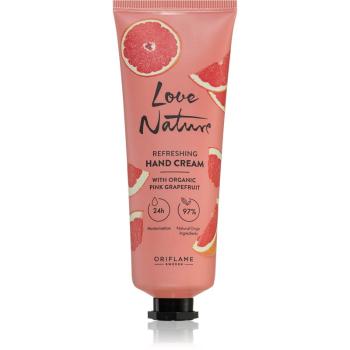 Oriflame Love Nature Organic Pink Grapefruit crema de maini hidratanta 75 ml