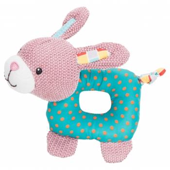 Trixie, jucărie iepuraș câini junior, cu sunet, pluș, 16cm, multicolor