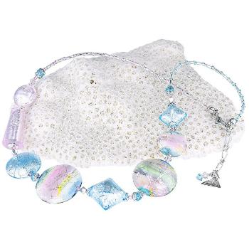 Lampglas Colier fermecător Pastel Dream cu argint pur in perle Lampglas NRO8