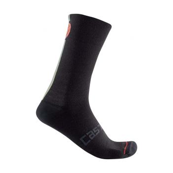 
                 CASTELLI Șosete clasice de ciclism - RACING STRIPE - negru  
            