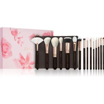 ZOEVA The Artists Brush Set Rose Golden Edition set de călătorie cu pensule