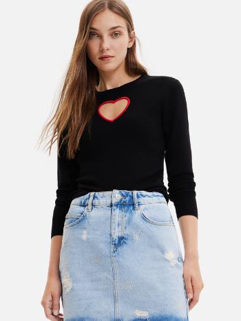 Desigual Cuore Pulover Negru