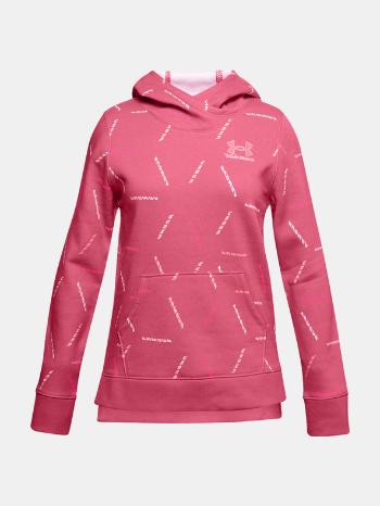 Under Armour Rival Fleece Printed Hanorac pentru copii Roz