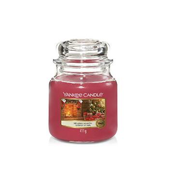 Yankee Candle Lumânare parfumatăClassic medie Holiday Hearth 411 g