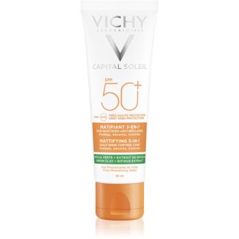 Vichy Capital Soleil Mattifying 3-in-1 crema pentru fata, protectoare si matifianta SPF 50+ 50 ml