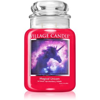 Village Candle Magical Unicorn lumânare parfumată  (Glass Lid) 602 g