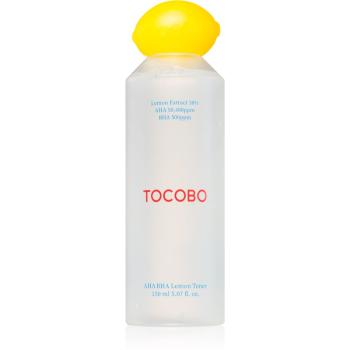 TOCOBO AHA BHA Lemon Toner solutie tonica cu efect de iluminare pentru uniformizarea nuantei tenului 150 ml