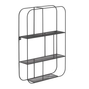 Bibliotecă din metal Kave Home Veneranda, 42 x 60 cm, negru