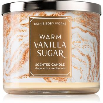Bath & Body Works Warm Vanilla Sugar lumânare parfumată 411 g