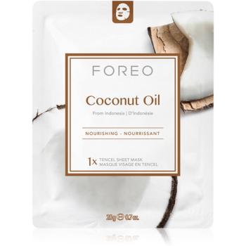FOREO Farm to Face Sheet Mask Coconut Oil mască textilă nutritivă 3x20 ml