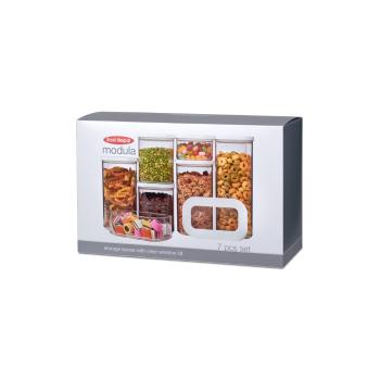Set 7 cutii pentru depozitare alimente Rosti Mepal Modula Starter