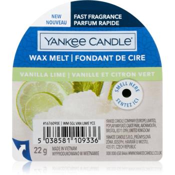 Yankee Candle Vanilla Lime ceară pentru aromatizator I. 22 g