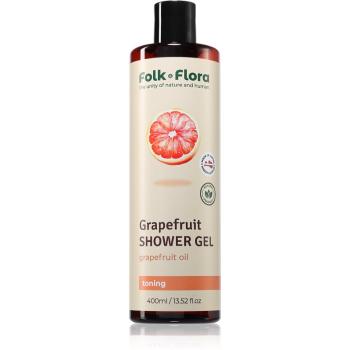 Folk & Flora Grapefruit gel de dus revigorant 400 ml