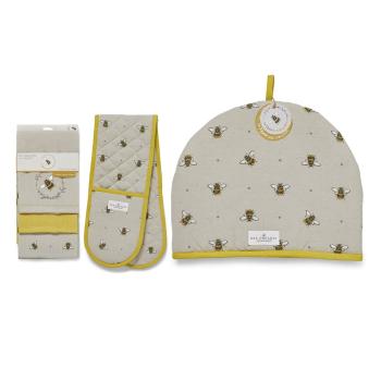 Set cu prosoape, mănușă de bucătărie și capac de ceainic 5 buc. Bumble Bees – Cooksmart ®