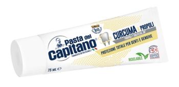 Pasta del Capitano Pastă de dinți antibacteriană Turmeric & propolis 75 ml