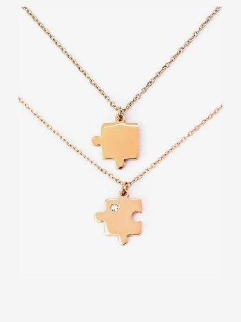 Vuch Rose Gold Puzzle Colier Roz