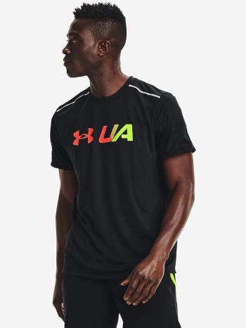 Under Armour RUN Graphic Print Fill Tricou Negru