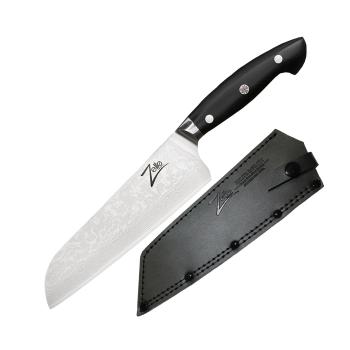 Zelite Infinity by Klarstein Seria Executive-Plus, cuțit santoku de 7 ", oțel damasc 61 HRC