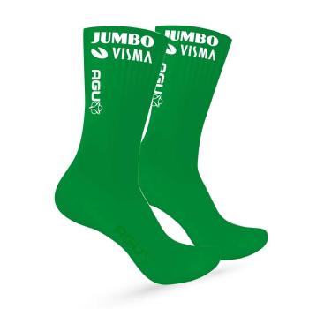 
                 AGU Șosete clasice de ciclism - JUMBO-VISMA 2022 - verde 
            