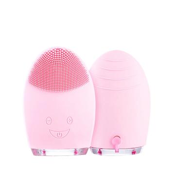 Palsar 7 Perie rotundă electrica de masaj  (Facial Cleansing Massage Brush Silicone Rechargeable Brush) Světle růžový