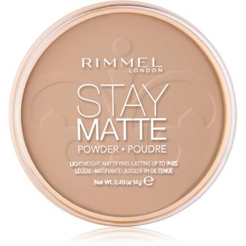 Rimmel Stay Matte pudră culoare 010 Warm Honey 14 g