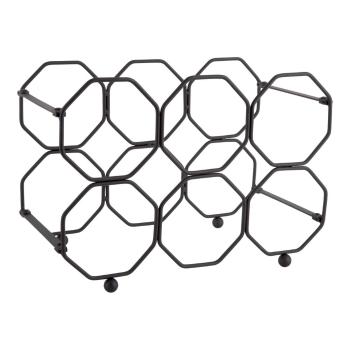 Suport pliabil din metal pentru sticle de vin PT LIVING Honeycomb, negru