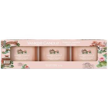 Yankee Candle Set de lumânări votive in sticlă Tranquil Garden 3 x 37 g