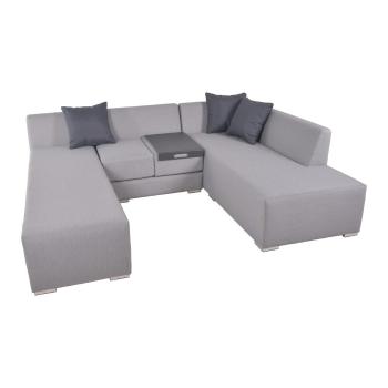 Set mobilier de grădină gri pentru 5 persoane Wellington – Garden Pleasure