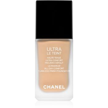 Chanel Ultra Le Teint Flawless Finish Foundation machiaj matifiant de lungă durată pentru uniformizarea nuantei tenului culoare 30 Beige 30 ml