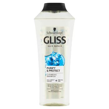 Gliss Kur Șampon de regenerare - este proiectat pentru păr stresat și pentru rădăcinile uleioase Purify & Protect (Shampoo) 400 ml