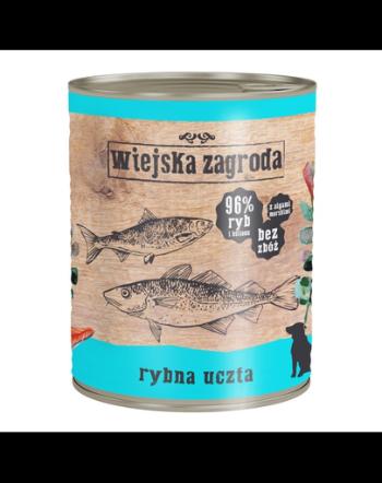 WIEJSKA ZAGRODA hrană umedă fără cereale, cu pește 800 gr