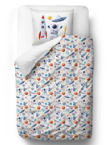 Domnul. Little Fox Bedding Space - pătură: 135 x 200 cm pernă: 60 x 50 cm