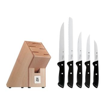 Set 5 cuțite din oțel inoxidabil cu suport WMF Cromargan® Classic