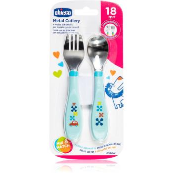 Chicco Metal Cutlery serviciu de masă 18m+ Blue