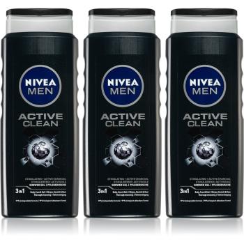Nivea Men Active Clean Gel de duș pentru bărbați (ambalaj economic)