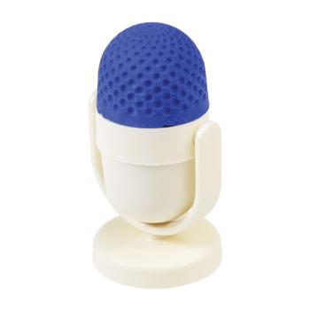 Ascuțitoare cu gumă de șters Rex London Microphone, albastru-alb