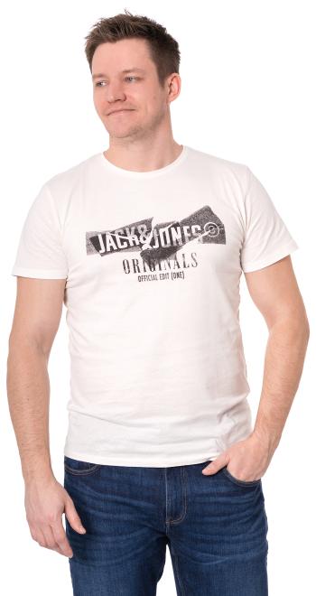 Jack&Jones Tricou pentru bărbați JORCOMFORTBRANDING Regular Fit 12205944 Cloud Dancer L