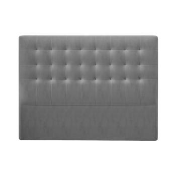 Tăblie pentru pat cu tapițerie de catifea Windsor & Co Sofas Athena, 200 x 120 cm, gri