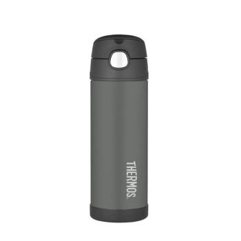 Thermos Termos pentru copii cu pai - negru