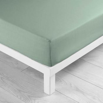 Cearceaf verde deschis din bumbac cu elastic 180x200 cm Lina – douceur d'intérieur