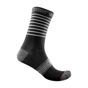 
                 CASTELLI Șosete clasice de ciclism - SUPERLEGGERA 12 LADY - negru/gri/alb  
            