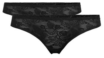 ONLY 2 PACK - tanga pentru femei ONLMYNTE 15235389 Black XL