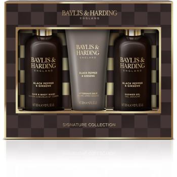 Baylis & Harding Black Pepper & Ginseng set cadou (pentru față, corp și păr) pentru bărbați