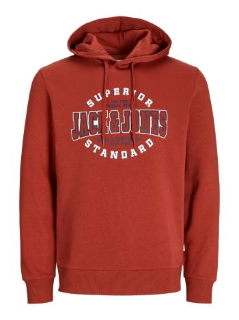 Jack&Jones Hanorac pentru bărbați JJELOGO Standard Fit 12255617 Red Ochre XL