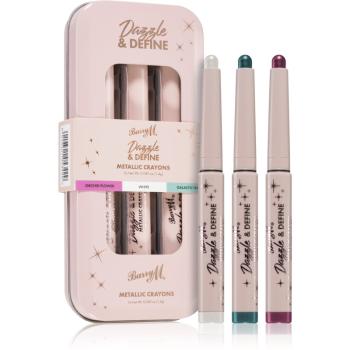 Barry M Dazzle & Define creion metalic pentru ochi ambalaj economic 3 x 1,4 g