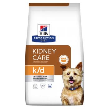 HILL'S Prescription Diet k/d Kidney Care, dietă veterinară câini, hrană uscată, sistem renal, 12kg